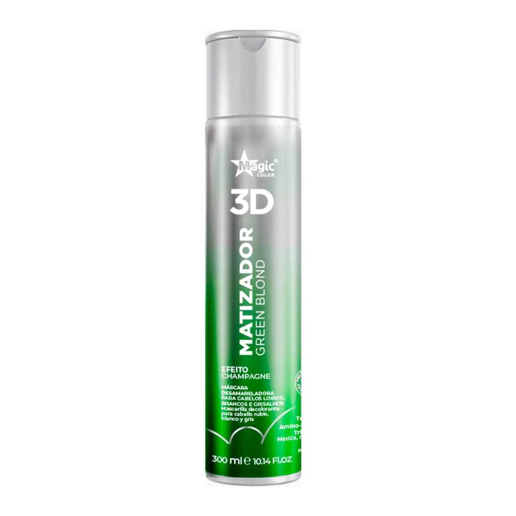 90036 Magic Color 300ml Matizador 3D GREEN BLOND CHAMPAGNE - Imagem 1