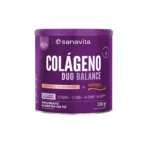 Sanavita COLÁGENO DUO BALANCE - Sabor HIBISCUS e FRUTAS ROXAS  330g