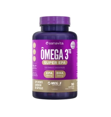 95003 Sanavita ÔMEGA 3TG Super EPA 990mg - 90 cápsulas - Imagem 1