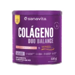 Sanavita COLÁGENO DUO BALANCE - Sabor ABACAXI e HORTELÃ 330g
