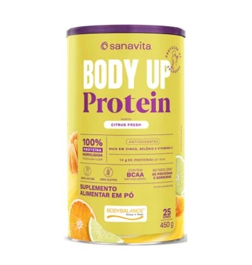 95008 Sanavita BODY UP Protein Sabor CITRUS FRESH - 450g - Imagem 1