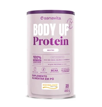95009 Sanavita BODY UP Protein Sabor NEUTRO - 450g - Imagem 1