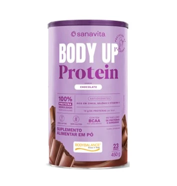 95013 Sanavita BODY UP Protein Sabor CHOCOLATE - 450g - Imagem 1