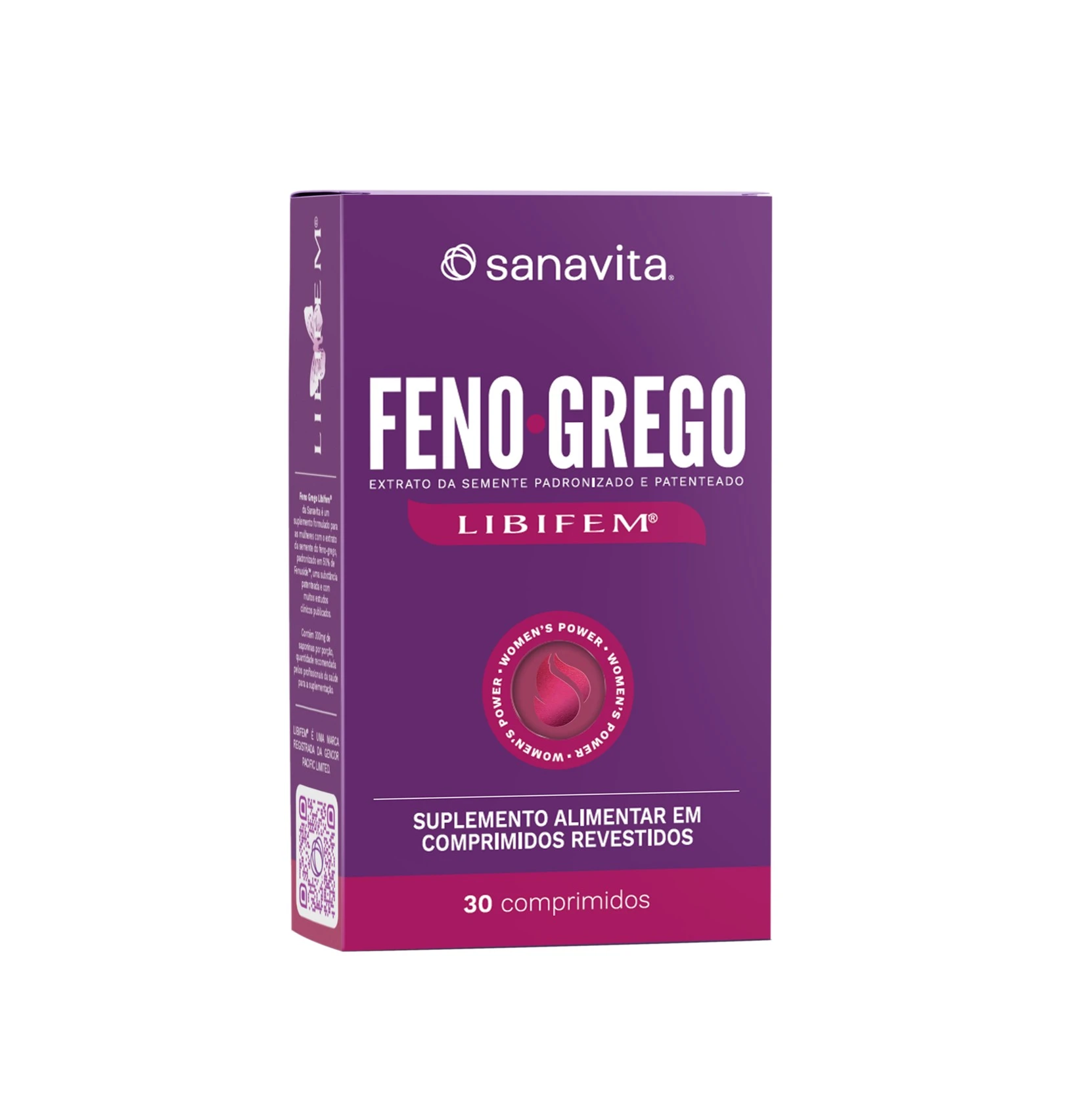 95018 Sanavita FENO GREGO Libifem - 30 Comprimidos - Imagem 1