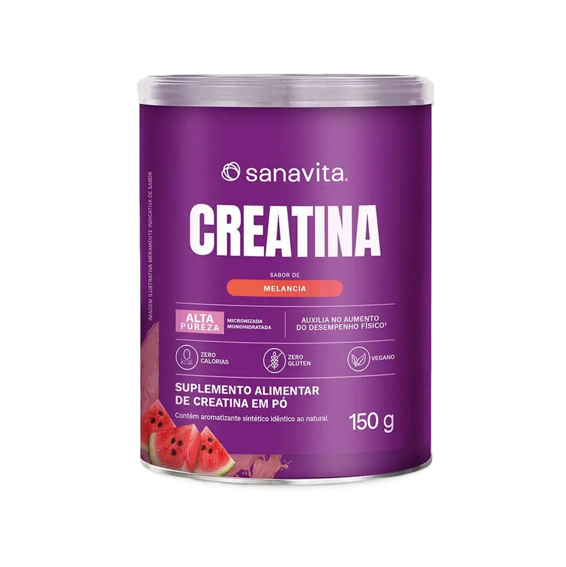 95024 Sanavita CREATINA Sabor MELANCIA - 150g - Imagem 1