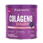 Sanavita COLÁGENO Skin Body Sabor MORANGO e AÇAI - 300g