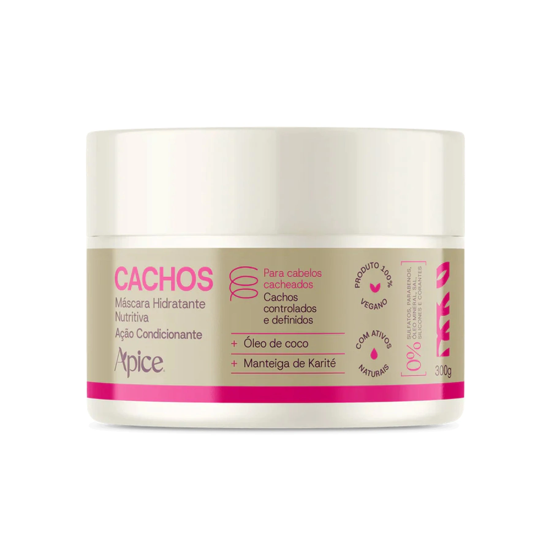 20684 Apice Cachos Máscara Hidratante Nutritiva - 300g - Imagem 1