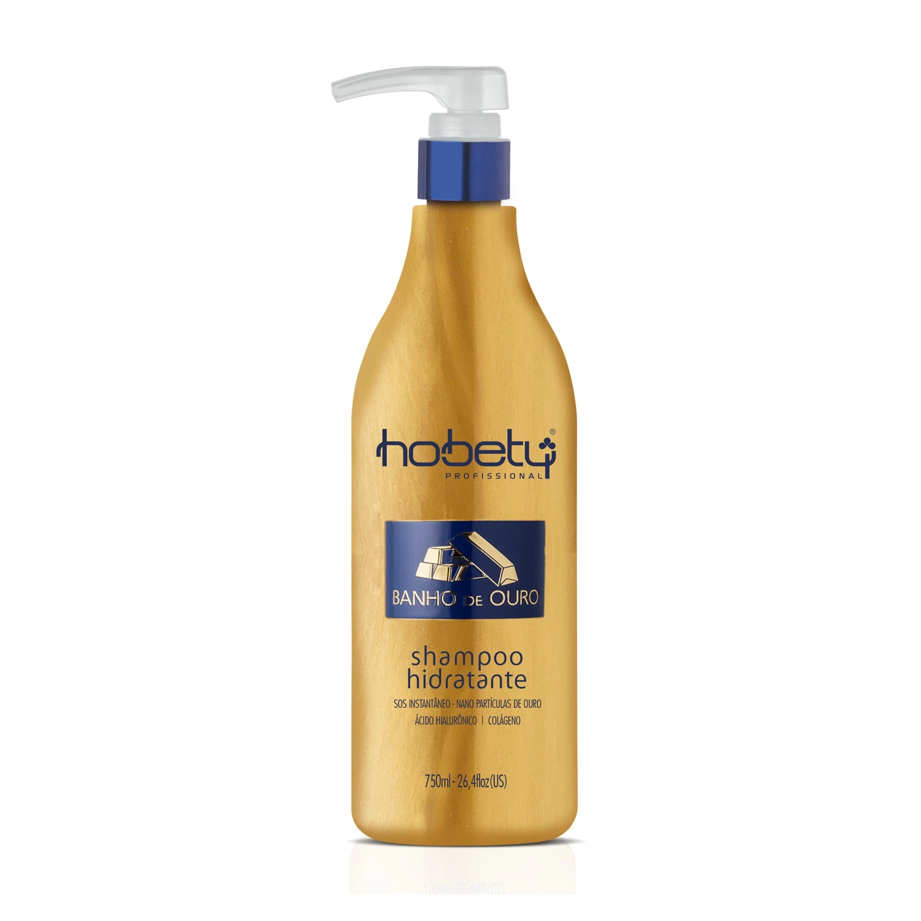 5124 Hobety Banho De Ouro Hidratante Shampoo - 750ml - Imagem 1