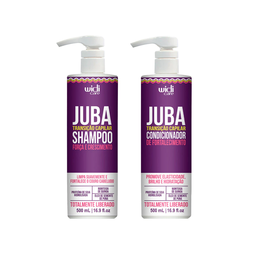 7501 Widi Care KIT Juba Transição Capilar Shampoo e Condicionador - 500ml - Imagem 1